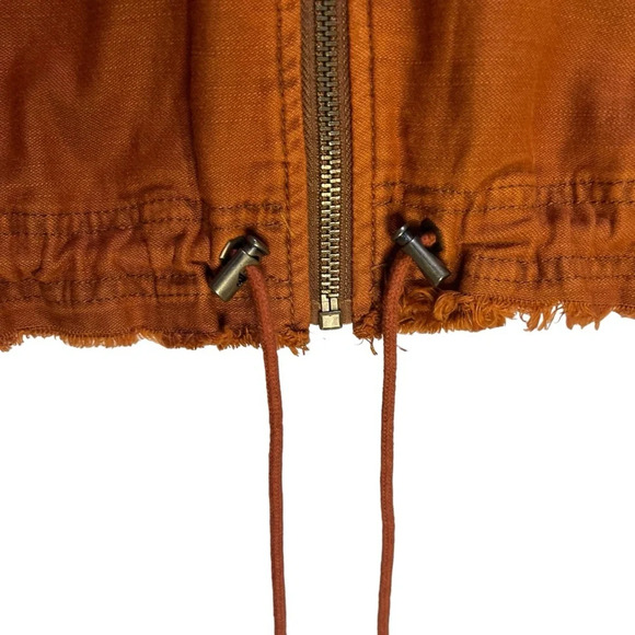Free People Extreme Cropped Military Jacket Size Small OB618949 Embroidery *FLAW - Picture 4 of 15